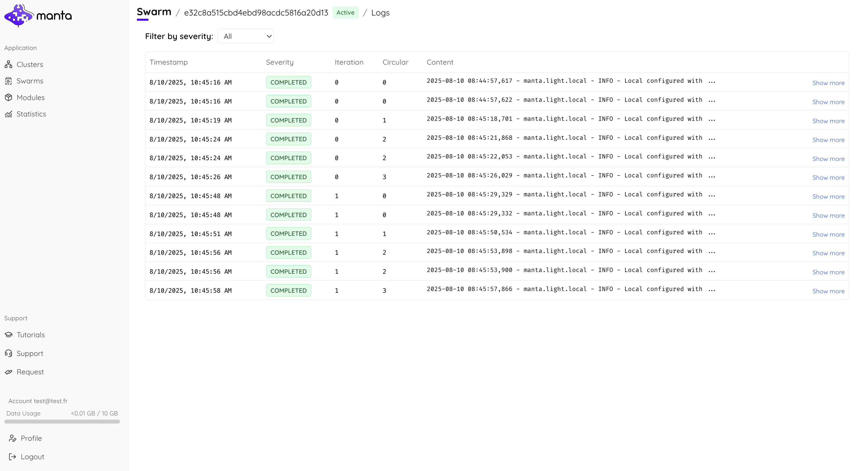 Execution Logs